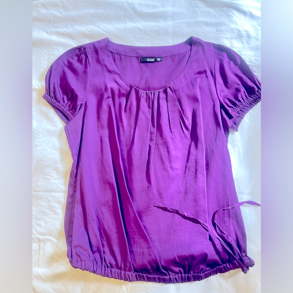 A.n.a Purple Blouse